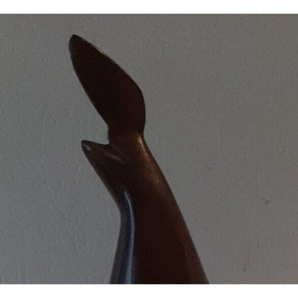 Hand Carved Ironwood Pharaoh Quail Bird Sculpture 7 inch Figurine - Picture 2 of 11